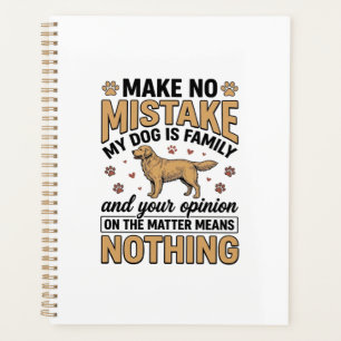 Chien est famille vintage retriever typographie de