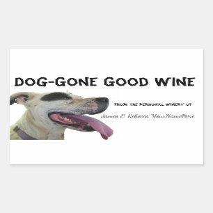 Chien est parti Vin personnalisé Étiquettes Humour