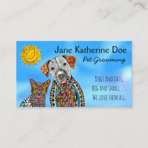 Chien et chat animal de compagnie Grooming Cartes 