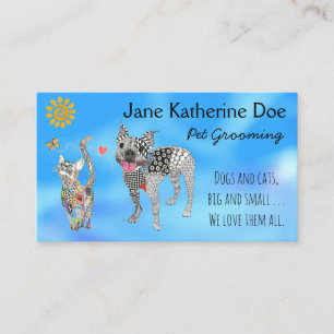 Chien et chat animal de compagnie Grooming Cartes