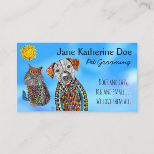 Chien et chat animal de compagnie Grooming Cartes 