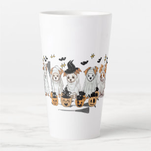 Chien Fantôme Chat Noir Citrouille Halloween Mug L
