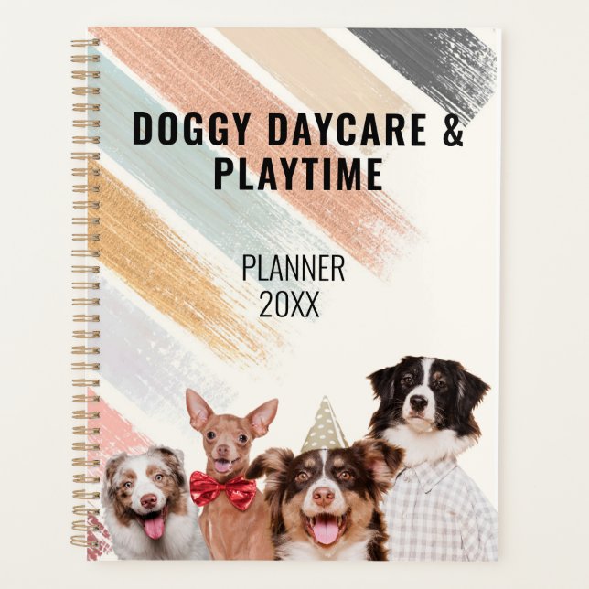 Chien Garderie Planificateur d'affaires (Devant)