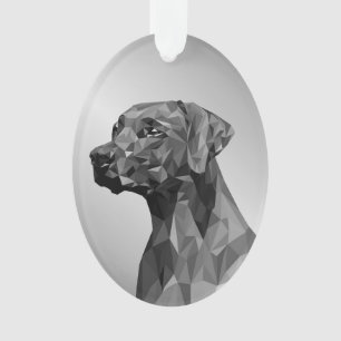 Chien géométrique gris