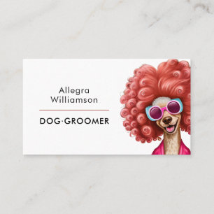 Chien Groomer QR Code Fun Carte de visite