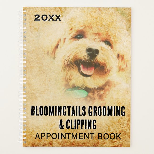 Chien Grooming Business Rendez-vous Planificateur  (Devant)