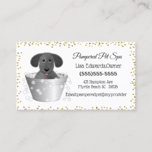 Chien Grooming Chien Spa Carte de rendez-vous