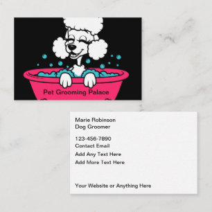 Chien Grooming Cool tendance Cartes de visite