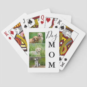 Chien Maman 3 Photo Collage de cartes de jeu