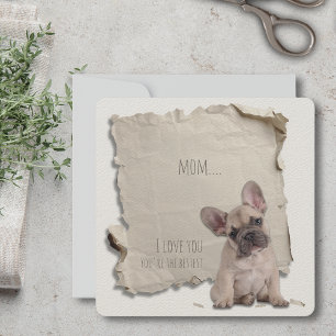 Chien Maman Carte de jour des mères Personnalisé J