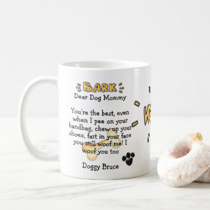 Chien maman Drôle Mignonne Mug Cadeaux Personnalis