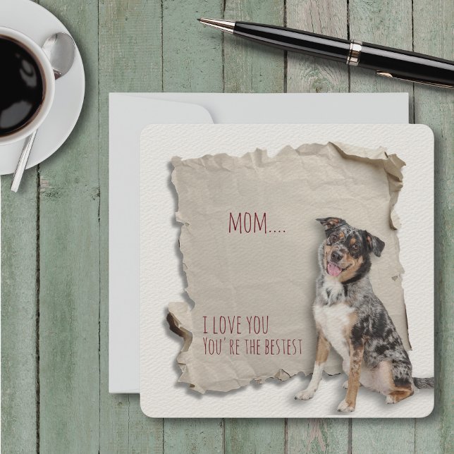 Chien Maman Fête des mères Carte de berger Anniver (Mothers Day is a great time to show mom how special she is, but any day is a day to say I love you!)