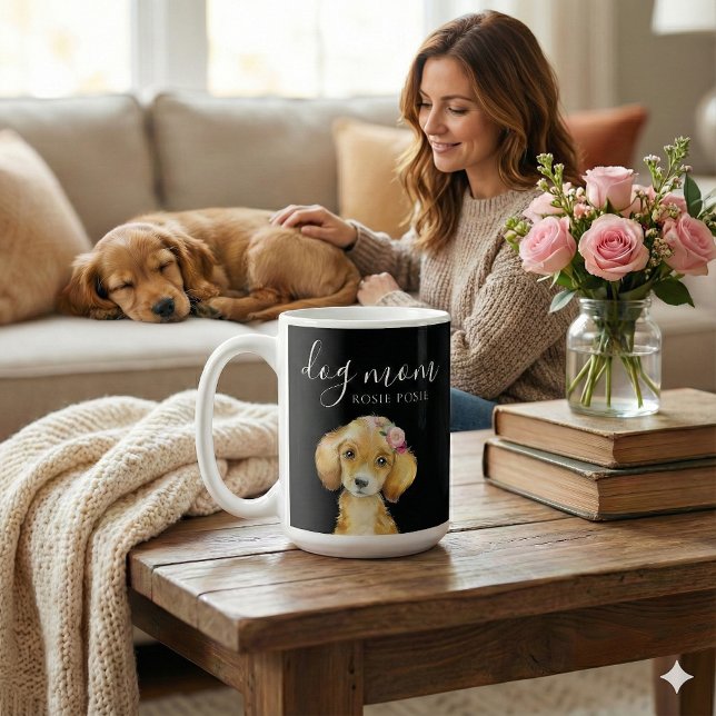 Chien Maman Mug (Celebrate a special dog mom with this cute personalized mug! )