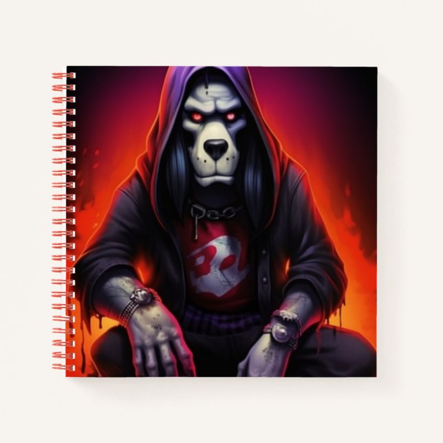 Chien Mauve Notizbuch (Vorderseite)