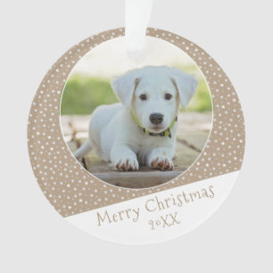 Chien mignon animal étoile Motif photo Noël Keepsa