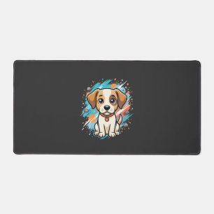 Chien mignon éclaboussure de peinture Art vectorie