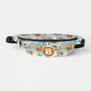 Chien mignon Motif de Pâques sur Turquoise