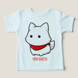 Chien Minimaliste Blanc avec Bandana Rouge