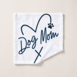 CHIEN MOM, COEUR BLEU CLAIR
