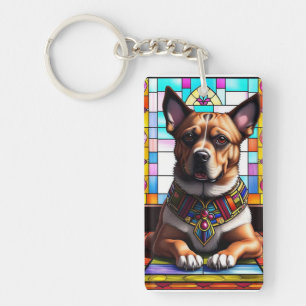 Chien Orné d'un Collier Coloré