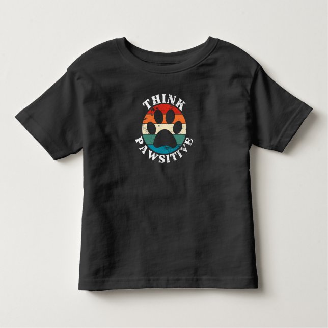 Chien Paw Paw Pawsitive T-Shirt (Devant)