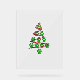 Chien Paws Imprimer l'arbre de Noël pour les Amour