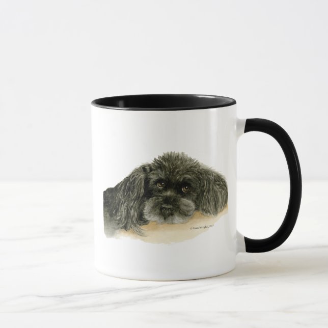 Chien Poodle Mug (Droite)