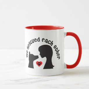 Chien Secourir l'amour Mug