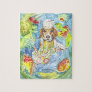 Chien Sparky le puzzle de chef
