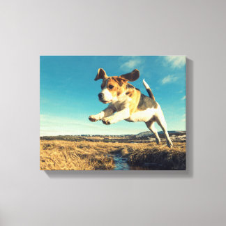 Chien super Beagle - Toile à enveloppement de qual