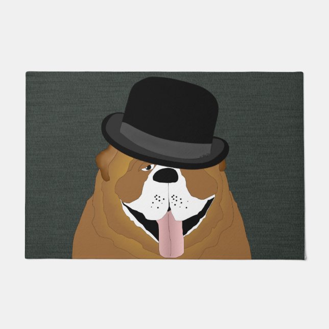 Chien-taupe grand tapis de porte (Devant)