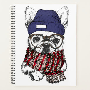 Chien taureau français Hipster