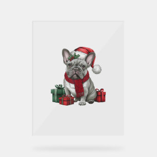 Chien-taureaux français Père Noël Chien-taureaux f