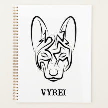 Chien tribal noir et blanc