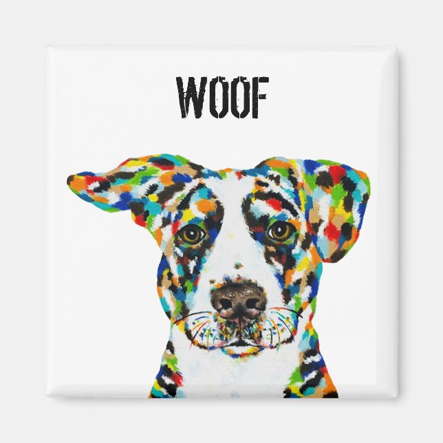 Chien Woof Magnet (Devant)