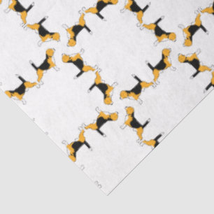 Chiens Beagle en papier de soie