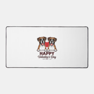 Chiens Boxers Joyeuse Saint-Valentin Vintage