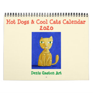 Chiens chauds et chats Cool Calendrier 2020