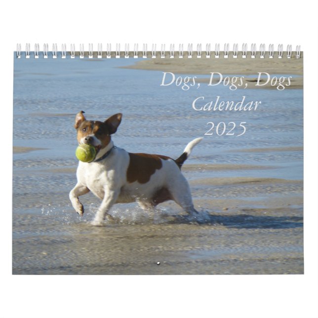 Chiens, Chiens, Chiens 2025 Calendrier (Protection)