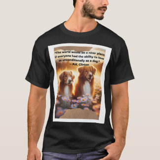 Chiens dans le champ de soleil T-shirt