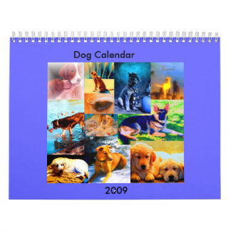 chiens d'art, calendrier de chien, 2009