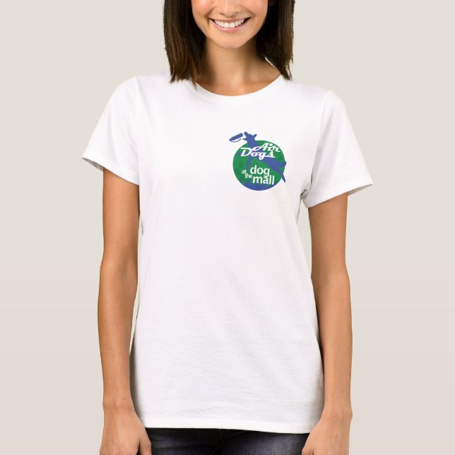 Chiens d'avion T-shirt gris femmes (Devant)