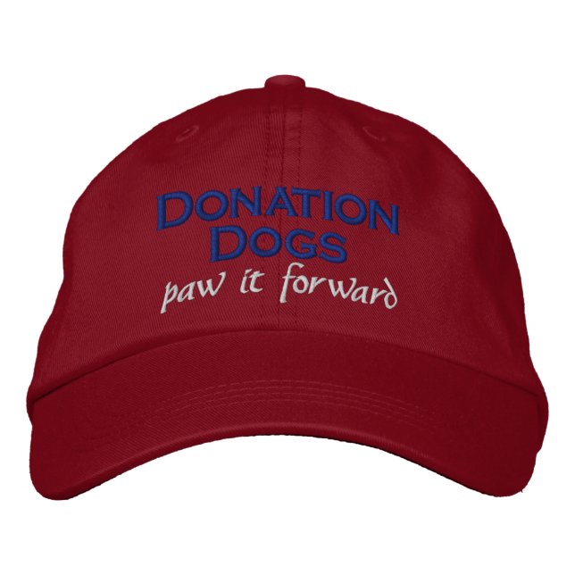 Chiens de don (faites suivre) Casquette Rouge (Devant)