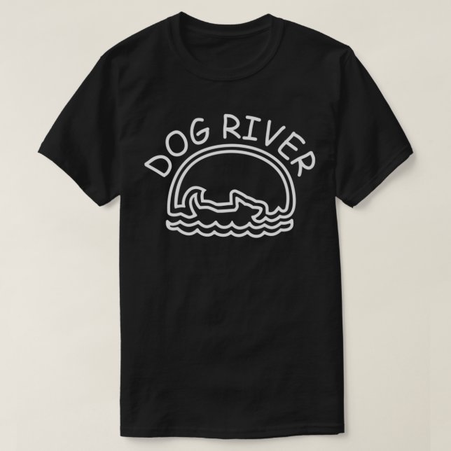 Chiens de la rivière Dog T-Shirt classique (Design devant)