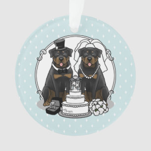 Chiens de mariée et de chambre de couple mariage R