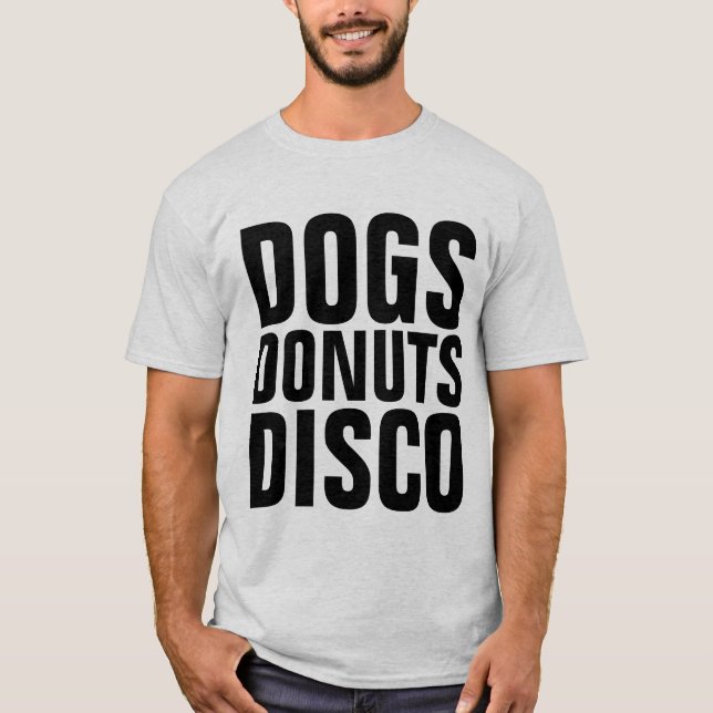 CHIENS DONUTS DISCO T-SHIRTS (Devant)