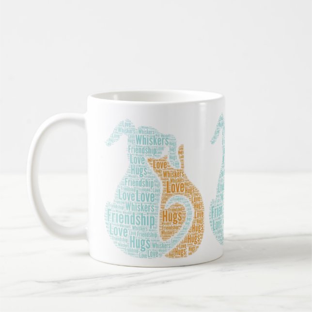 Chiens et chats Aimer Coffee Cup Mug (Gauche)