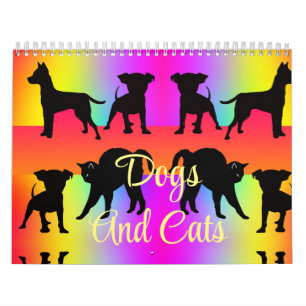 Chiens Et Chats Calendrier 12 Mois