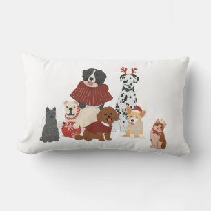 Chiens et chats oreiller de famille