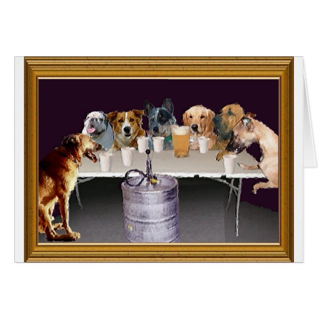 Chiens jouant (Devant horizontal)